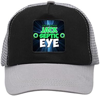 Jack-Septic-Eye Logo Trucker Mesh Baseball Cap for Unisex Adult,Adjustable Snapback Golf Running Fishing Hat