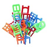 Trekbest Balance Chairs Game Toys - 18 Chair Toys Stacking Intelligence Multiplayer Parent-Child Game as Birthday Gift