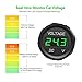 MICTUNING DC 12V LED Digital Display Voltmeter Waterproof for Boat Marine Vehicle Motorcycle Truck ATV UTV Car Camper Caravan Green Digital Round Panel