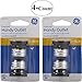 Value 4-Pack, Polarized Handy (Light Bulb Socket) Outlet, Black - 4-Units