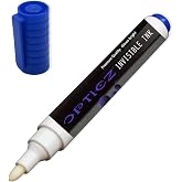 Opticz UV Blacklight Reactive Large Tip Invisible Ink Marker, Blue