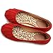 Ollio Women's Ballet Shoe Comfort Faux Suede Flat