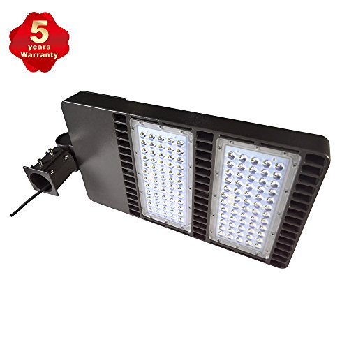 LED Parking Lot Lights 300W Shoebox light for Round Pole in Street 33000lm AC90-265V for Path Garden and Outdoor Places Area LIght IP65 Waterproof (300W)