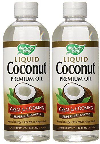 Premium Coconut Oil - Nature's Way - 20 Ounce Liquid - Pack of 2