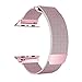 OROBAY For Apple Watch Band 38mm, Stainless Steel Mesh Loop with Adjustable Magnetic Closure Replacement iWatch Band for Apple Watch Series 3 Series 2 Series 1, Rose Gold