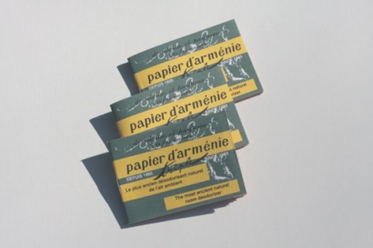 Papier d'Armenie Set Of 3 Booklets Green