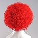 Amscan Curly Party Wig Costume, Red