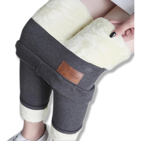 Jeans Con Forro Polar Para Mujer Qazel Vorrlon - Pantalones Ajustados De Cintura Alta, Elásticos Y Cálidos, Color Negro Talla 12 US
