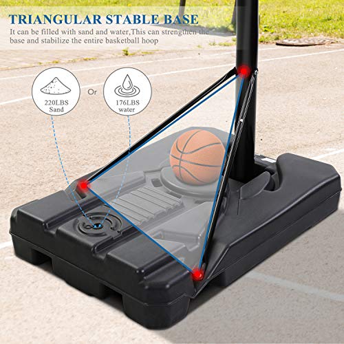 MaxKare Portable Basketball Hoop Basketball Goal Outdoor Basketball
