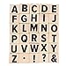 2-Sets (60 Pieces) 1-Inch Wood Alphabet Letters and Symbols Stamps for Crafts, and Scrapbooking