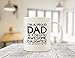 Proud Dad Of A Awesome Daughter Funny Coffee Mug - Gag Gifts for Dad from Daughters - Unique Best Dads Gifts from Daughter - Cool Birthday Present Idea for Men, Him - Novelty Father Mug, Cup