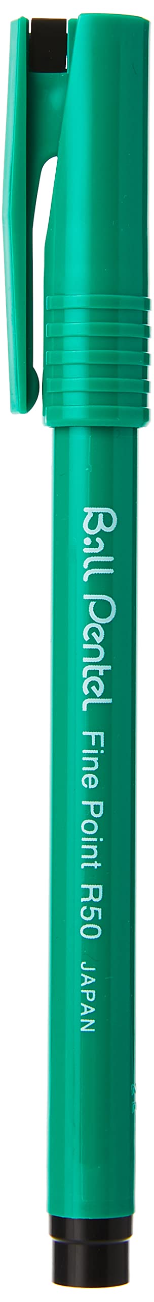 Pentel Ball Rollerball Pen Medium Black [Pack of 6],YR50/6-A