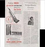 Singer Sewing Centers Vacuum Cleaners Home 1951 Vintage Antique Advertisement