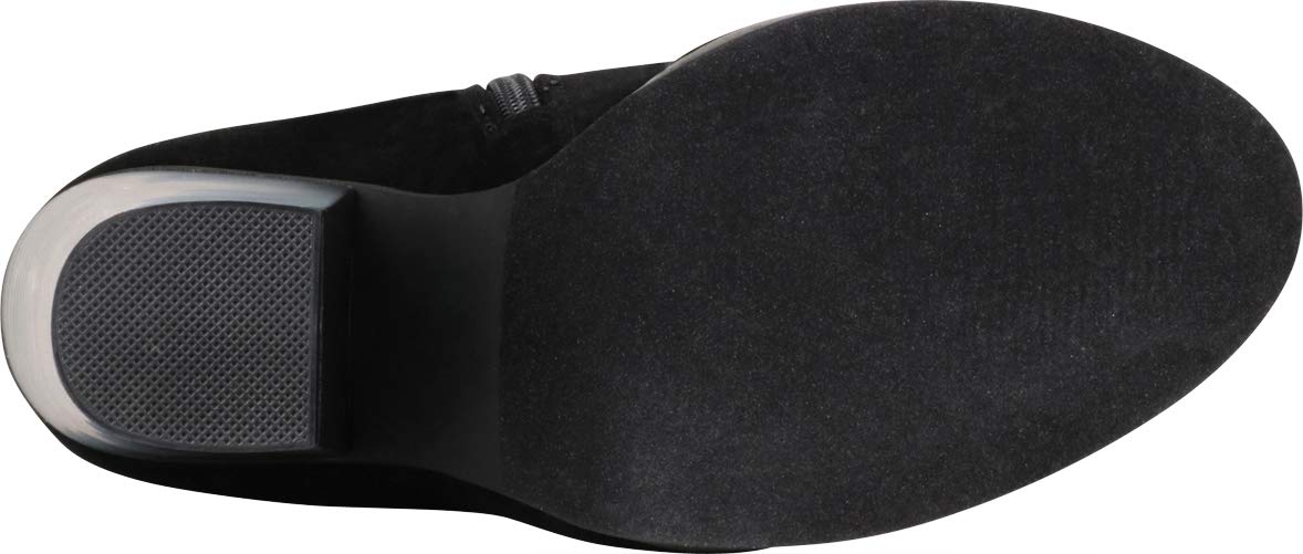 Chase & Chloe Max-2 Chunky Block Heel with Partial Side Zipper and Back Lace-Up Women's Tall Boot - Image 5
