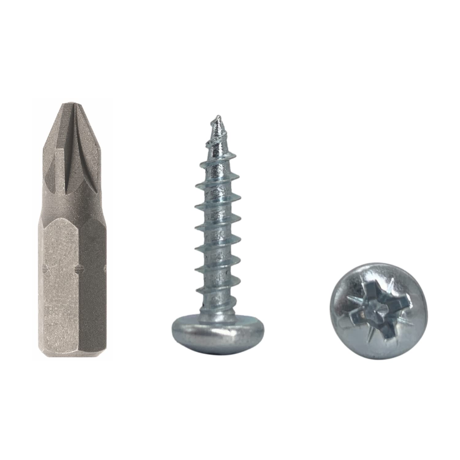 (Pack of 300 pcs) DIN 7981 Zinc Plated Steel 4.5 x 20 mm Wood Screws, Chipboard Screws with Pan Head, Universal Pozi-Drive Screw (300, 4.5 x 20 mm)