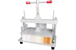E-Found Bookbinding Press Screw Papermaking Book Notes Invoice Flattening Machine Press Bookbinder Steel 11.8 in X 8.5IN Flat Paper Press Machine for Photo Nipping Vouchers Checks Booklets