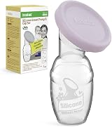 haakaa Manual Breast Pump 4oz Lavender Patented Silicone Milk Collector