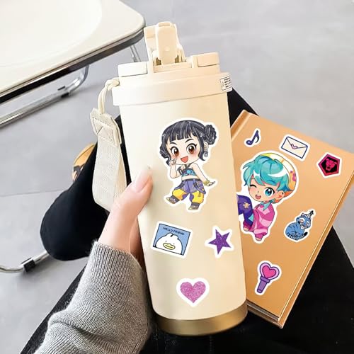 Hunte 24 Sheets Stickers for Kids - DIY Cartoon Movie Sticker Set Makeup Stickers for Girls and Boys, Great for Class Rewards, Anime Inspired Crafts and