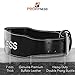 7MM Thick Weightlifting Belt, Olympic Lifting for Men and Women, 4inch Wide Back Lumbar Suport for Lifting - Ideal for suqat, powerlifitng, (Black/White, Large)