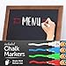 Chalk Board Sign Chalkboard Blackboard - Hanging Chalkboard Sign Black Board Chalkboards Framed Large Chalkboard 18x22 Chalk Boards with Frame Magnetic Chalkboard Chalk Markers Kids Chalkboard Eraser