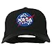 NASA Insignia Embroidered Cotton Twill Cap - Black OSFM