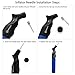 Miracol Dual Action Ball Pump with 6 Standard Needles, Cloth Storage Pouch and Pressure Gauge, Best for Basketball, Volleyball, Soccer, Football and other Inflatable Sports Balls