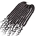 Silike 12 Spring Senegalese Twist Crochet Hair For Beauty (12 Roots Per Piece,3 Pieces) Curly End Crochet Braids For Women (U4)