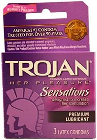 Product Of Trojan, Her Pleasure Sensations Lubricated, Count 6 (3Pk) - Birth Control / Grab Varieties &amp; Flavors