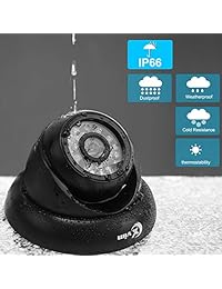 XVIM 8 canales 4 en 1 720P Sistema de cámara de seguridad DVR con disco duro de 1TB, 4 cámaras de vigilancia para exteriores, control remoto fácil en el teléfono