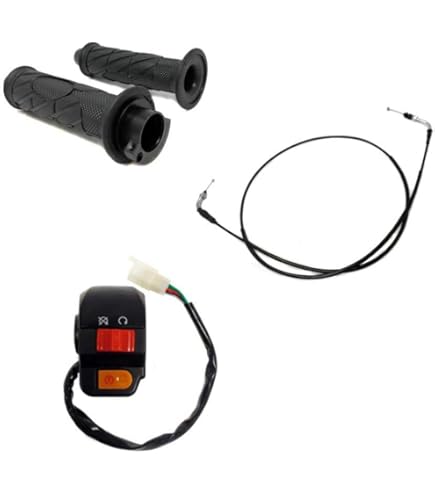 A Pair 7/8in 22mm Motorcycle Throttle Handlebar Grip For Gy6