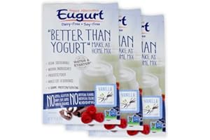 EUGURT "Better Than Yogurt" Make At Home Mix (Dairy and Soy Free!) (Vanilla, 8-Pack)