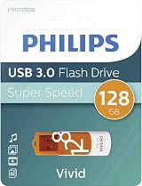 Philips USB 3.0 128GB Pendrive - Vivid Orange Rotating Cap Fast Speed view 5