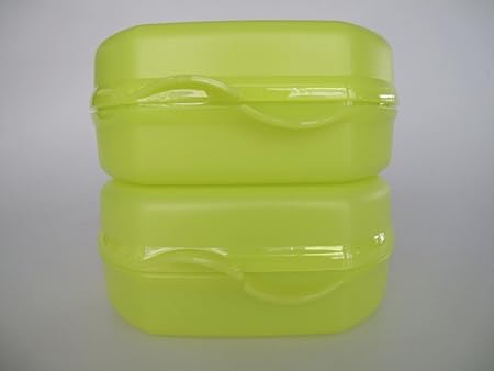 TUPPERWARE Caja Bocadillo Sandwich amarillo (2) 7220: Amazon.es: Hogar