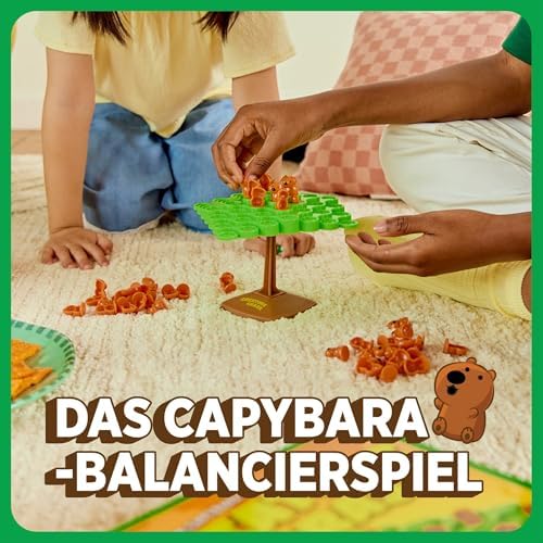 Creature Crash von Relatable – Das Capybara‑Balancierspiel für Familie & Kinder, Inklusive 49 Capybaras, 1 Balancier‑Brett, 1 Standfuß & Würfel
