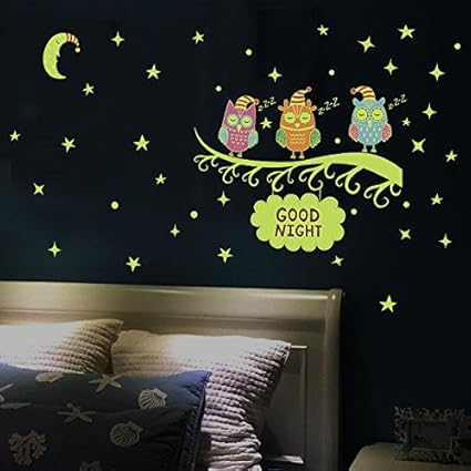 100pcs Multi Hamhsin 100pcs Home Luminous Wall Stickers