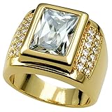 wayne-Size 8-15 Jewelry Man's AAA Sapphire 18K Gold Filled Ring R199 (9)