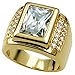 Wayne-Size 8-15 Jewelry Man's AAA Sapphire 18K Gold Filled Ring R199