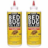 Harris Bed Bug Killer, Diatomaceous Earth Powder 1/2 LB, Fast Kill with Extended Residual Protection (2/Pack)