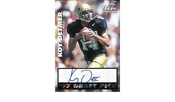 koy detmer autographed football