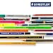 STAEDTLER Triplus Roller 403 SB10 Triangular Rollerball Desktop Box - Assorted Colours (Pack of 10)
