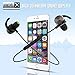 SoundPEATS Bluetooth Headphones Magnetic Sport In-Ear Wireless Earbuds Sweatproof Earphones with Mic (Bluetooth 4.1, aptx, 6 Hours Play Time, Secure Fit Design) - Black