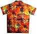 V.H.O. Funky Hawaiian Shirt, Shortsleeve, Surf, Orange, XXL