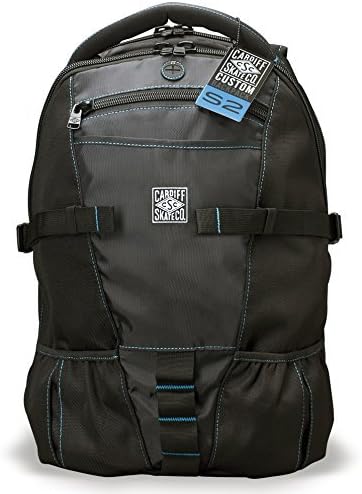 Cardiff Skate Co. Skate Backpack with Blue Accent, Black/Blue by Cardiff Skate