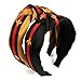 4 Pack Hair Hoop with Bee Animal - Green Red Green Stripe Headbands - Cross Knot Hair bands with Cloth Wrapped for Women (A: 4pack headbands)