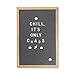 Gray Felt Letter Board With Easel Stand 12 x 18 | 718 Changeable Characters Including 1 inch and ¾ Letters, Symbols, Emojis Hashtag And More | Great For Instagram | Hook To Hang | 2 Storage Pouches