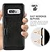 ZVE Case for Samsung Galaxy Note8, Slim Leather Wallet Case with Credit Card Holder Slot Pocket Protective Case Cover for Samsung Note 8 - Black