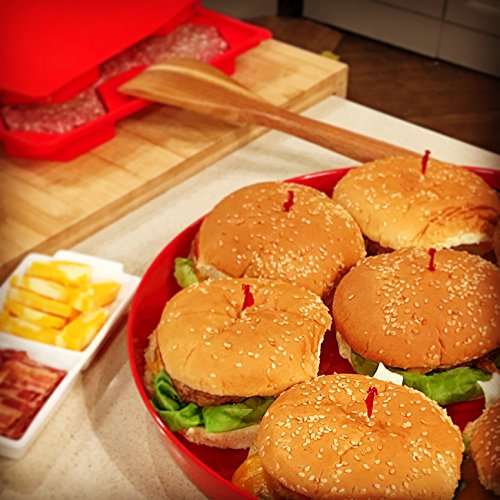 Shape+Store Burger Master Innovative 8-in-1 Burger Press & Freezer Container Makes 8 Quarter-Pound Burgers 32 Oz., Tasty Amazing Burgers, Easy-To-Clean & Dishwasher Safe