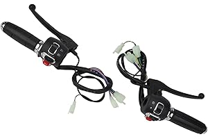 EBike Speed Throttle 12V-72V with Headlight Turn Signal for Electric Scooter and, Compatible with 7/8 Inch 22MM Handlebar(Lef