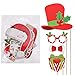 TINKSKY Christmas Party Photo Booth Props Creative Happy Christmas Pose Sign Kit for Party Decoration 32pcs/Set