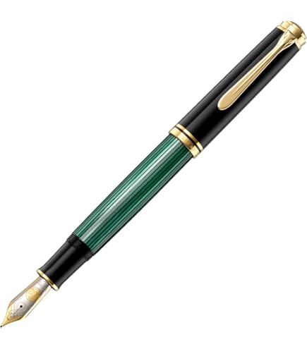 Amazon.com : Pelikan Premium M805 Fountain Pen F Plume black/blue